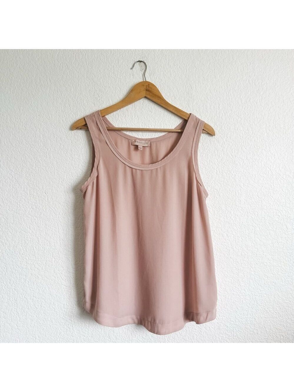 Philosophy Size Large Light Pink Tank Top Blouse